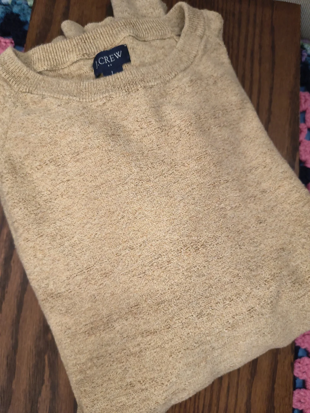 J. Crew Men’s Crewneck Sweater in Beige 🔥